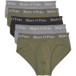Anthrazitfarbene Marc O'Polo Bio Nachhaltige Herrenslips & Herrenpanties aus Baumwolle Größe S 5-teilig 