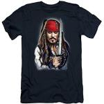 Men Short Sleeve Tshirt Johnny Depp As Jack Sparrow Mens T-Shirt t-Shirt BlackM