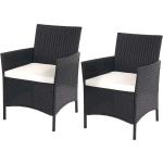 Cremefarbene Runde Polyrattan Sessel aus Polyrattan mit Kissen Breite 50-100cm, Höhe 50-100cm, Tiefe 50-100cm 