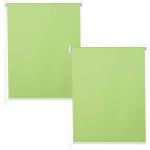Hellgrüne Mendler Seitenzugrollos aus Polyester 2-teilig 