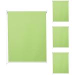 Hellgrüne Seitenzugrollos aus Textil 4-teilig 