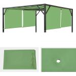 Grüne Pavillondächer aus Textil 4x4 