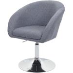 Dunkelgraue Moderne Designer Stühle aus Textil höhenverstellbar Breite 50-100cm, Höhe 0-50cm, Tiefe 50-100cm 