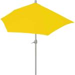 Mendler Sonnenschirm halbrund Parla, Halbschirm Balkonschirm, UV 50+ Polyester/Alu 3kg ~ 270cm gelb ohne Ständer - gelb Textil 97729