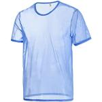 Reduzierte Blaue Sexy T-Shirts mit Cutwork aus Mesh für Herren Größe 3 XL 