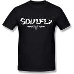 Men's Soulfly Band T-Shirt Unisex Black Tee M