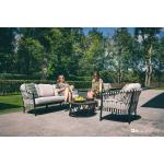Reduzierte Schwarze Geflochtene Apple Bee Lounge Gartenmöbel & Loungemöbel Outdoor aus Aluminium 5 Personen 