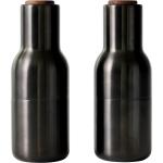 Menu Bottle Grinder 20,5 cm Bronzierter Messing (Walnuss Deckel)