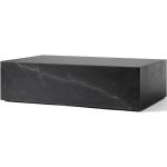 Menu - Plinth Tisch - schwarz, rechteckig, Stein - 100x27x60 cm - schwarzer Marmor - Black Marble (302) low