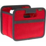 Aufbewahrungsbox Klappbox Ordnungssystem Faltbox Mini 1,8 l Hibiskus rot Uni - Meori