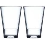 MEPAL 2er-Set Wassergläser FLOW 0,275 Liter SAN-Kunststoff Wasserglas Saftglas