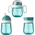 Türkise Babyflaschen Sets aus Glas 3-teilig 