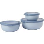 Blaues Mepal Rundes Geschirr aus Kunststoff 3-teilig 