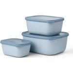 Blaues Mepal Rechteckiges Geschirr aus Kunststoff 3-teilig 