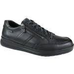 Schwarze Unifarbene Mephisto Low Sneaker mit Schnürsenkel für Herren Größe 41,5 