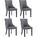 Silberne Designer Stühle aus Textil höhenverstellbar 
