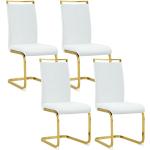 Goldene Gartenstühle Metall aus Polyrattan gepolstert Breite 100-150cm, Höhe 100-150cm, Tiefe 0-50cm 4-teilig 