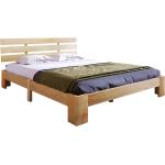 Beige Organische Betten-Kopfteile aus Massivholz 140x200 