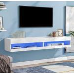 Weiße TV-Lowboards & Fernsehtische Breite 100-150cm, Höhe 0-50cm, Tiefe 0-50cm 