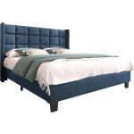 Blaue Betten-Kopfteile aus Holz 140x200 
