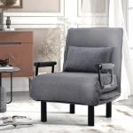 Sessel klappbar mit Schlaffunktion Einzelsofa Relaxsessel Klappbett 175x55 cm 