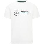 Weiße Mercedes Benz Merchandise Mercedes AMG Petronas T-Shirts mit Automotiv für Herren Größe M 