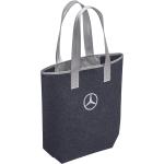 Dunkelblaue Mercedes Benz Mercedes Benz Merchandise Einkaufstaschen & Shopping Bags mit Reißverschluss aus Filz 