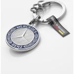 Silberne Mercedes Benz Merchandise Schlüsselanhänger & Taschenanhänger mit Automotiv aus Edelstahl graviert 