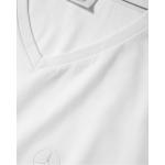 Weiße Mercedes Benz Merchandise V-Ausschnitt T-Shirts mit Automotiv für Herren Größe XXL 