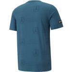 Blaue Halblangärmelige Mercedes Benz Merchandise T-Shirts mit Automotiv aus Baumwolle für Herren Größe S 