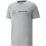 Graue Halblangärmelige Mercedes Benz Merchandise T-Shirts mit Automotiv aus Baumwolle für Herren Größe XS 