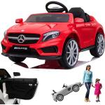 Rote Mercedes Benz Mercedes Benz Merchandise Elektroautos für Kinder 