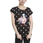 Unifarbene Kurzärmelige MERCHCODE Betty Boop T-Shirts für Damen 