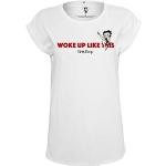 Unifarbene Streetwear Kurzärmelige MERCHCODE Betty Boop T-Shirts für Damen 
