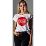 Weiße MERCHCODE Coca Cola T-Shirts für Damen Größe XS 