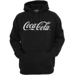 Schwarze MERCHCODE Coca Cola Herrenhoodies & Herrenkapuzenpullover mit Kapuze Größe S 