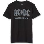 Reduzierte Schwarze MERCHCODE AC/DC Herrenbandshirts mit Australien-Motiv Größe M 