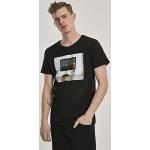 Unifarbene Kurzärmelige MERCHCODE Banksy T-Shirts aus Jersey für Herren für den für den Sommer 