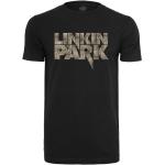 Reduzierte Unifarbene Kurzärmelige MERCHCODE Linkin Park Herrenbandshirts 1-teilig 