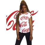 Reduzierte Rote Kurzärmelige MERCHCODE Coca Cola T-Shirts für Damen 1-teilig 