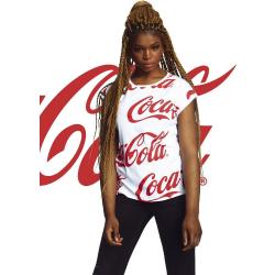 Merchcode Kurzarmshirt Merchcode Damen Ladies Coca Cola AOP Tee (1-tlg)