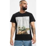 Schwarze MERCHCODE Star Wars Yoda Baby Yoda / The Child Rundhals-Ausschnitt T-Shirts für Herren Größe XXL 