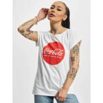 Weiße MERCHCODE Coca Cola T-Shirts für Damen 