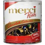 merci Petits Chocolate Collection in der Runddose – Feine Pralinen in 7 köstlichen Sorten - kleines Dankeschön für jedermann – (1 x 1kggeschenkdose)