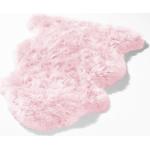 Rosa bader Teppiche aus Lammfell maschinenwaschbar 