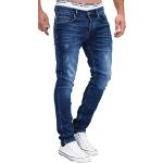 Dunkelblaue Merish Slim Fit Jeans aus Denim für Herren Weite 34 