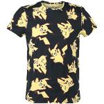 Schwarze Pokemon Pikachu T-Shirts aus Baumwolle für Herren Größe XL 