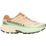 Beige Merrell Trailrunning Schuhe aus Mesh atmungsaktiv für Damen Größe 38,5 