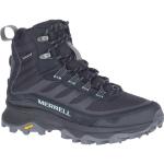 Schwarze Merrell Moab Speed Wanderschuhe & Wanderstiefel aus Leder leicht für Damen Größe 41 für den für den Winter 