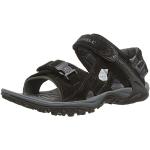 Schwarze Merrell Kahuna III Outdoor Schuhe mit Riemchen aus Veloursleder leicht für Herren Größe 48 